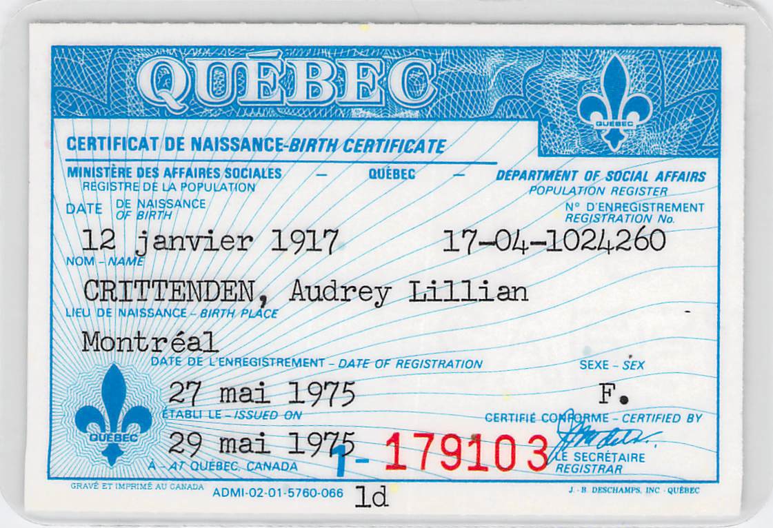 B-5_Audrey_Lillian_Crittenden_Birth_Certificate