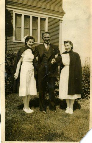 L-R: Irene (Williams) Brydges, Charles Leslie Crittenden, Mamie Williams