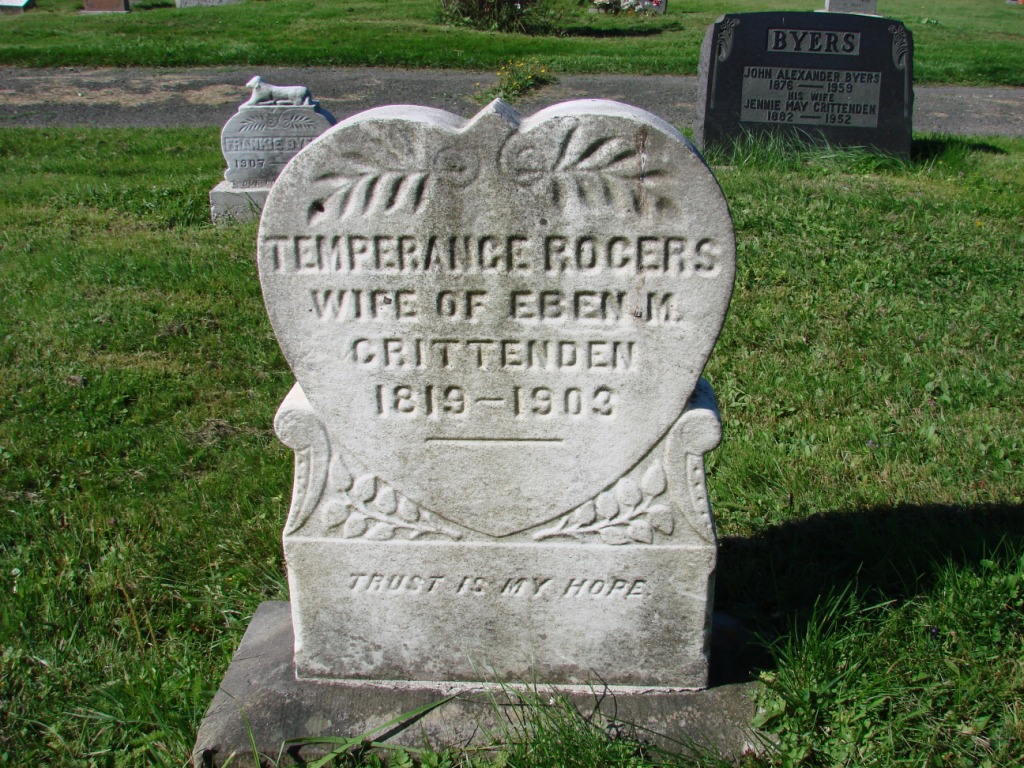Headstone from Trinity United Church, Mulgrave