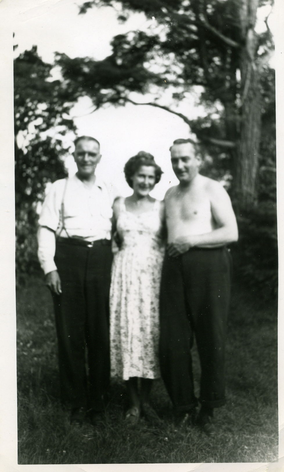 L-R Charles Leslie Crittenden, Irene (Williams) Brydges, Sydney Brydges