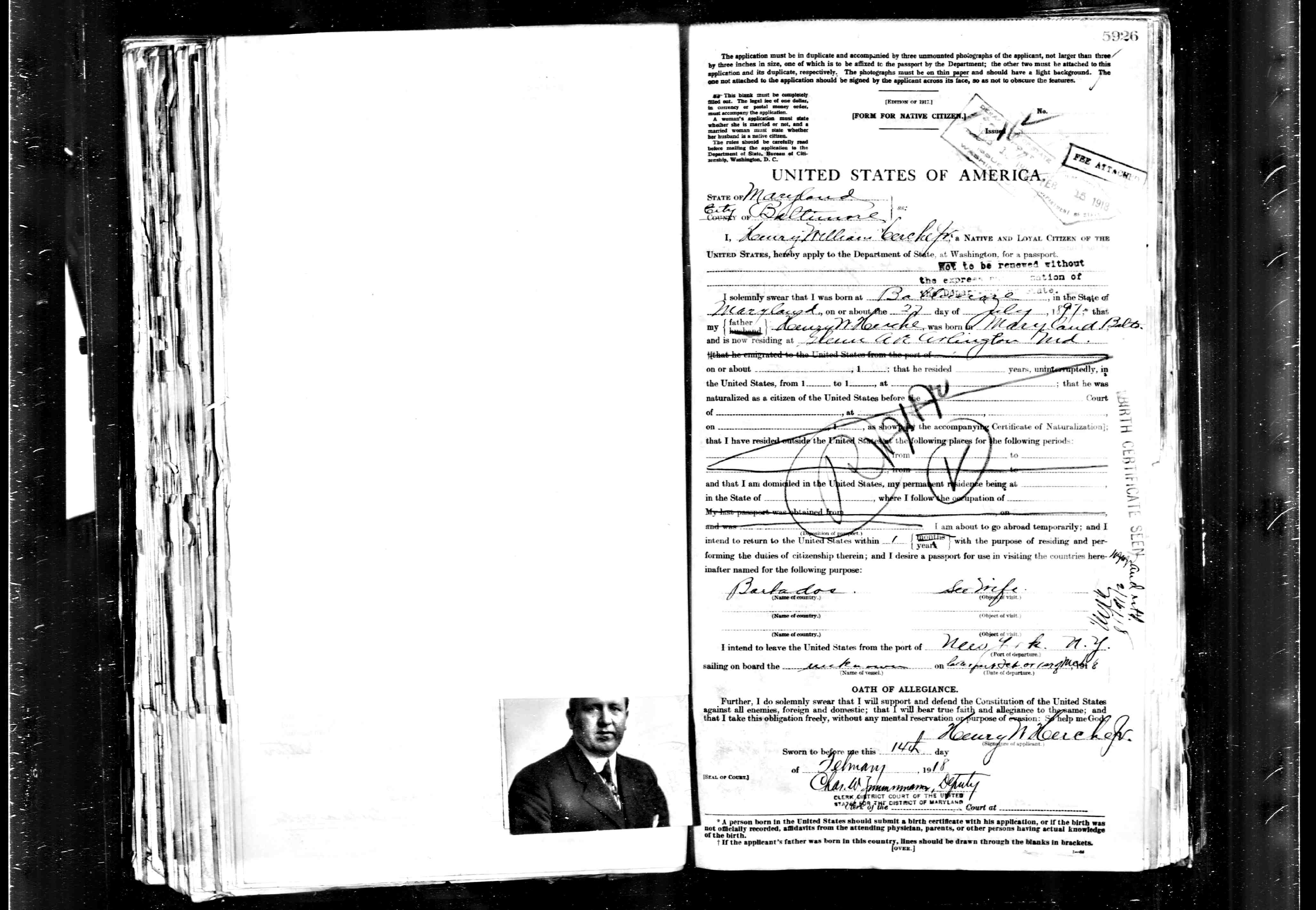 Henry Willian Herche passport.jpg