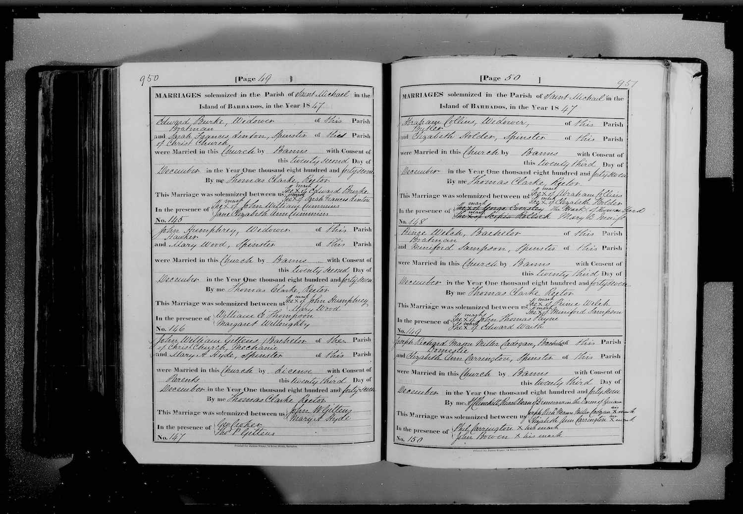 John William Gittens marriage