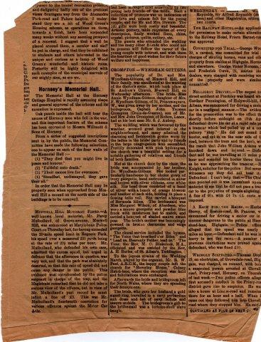 John Yeoman Crompton and Annie Wyndham-Gittens Wedding announcement in newspaper15 June 1921.jpg