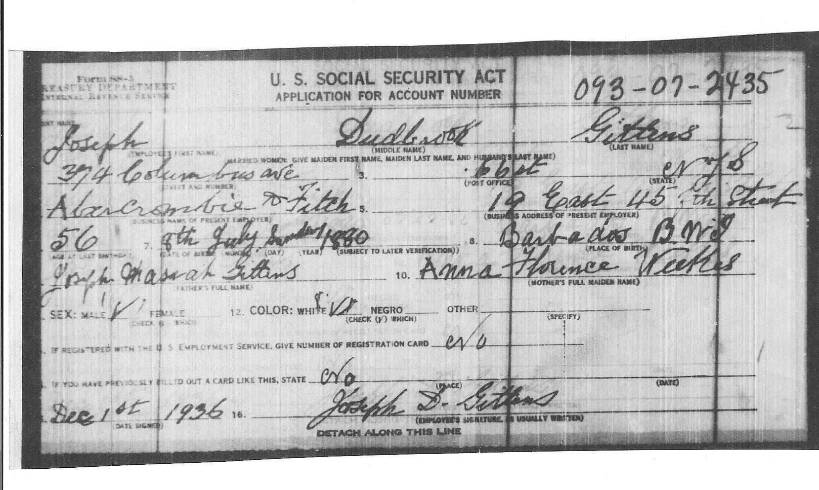 Joseph D Gittens SS application.jpg