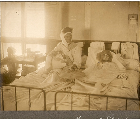 L-R: Nurse Clara King, Marguerite "Rita" Stokes