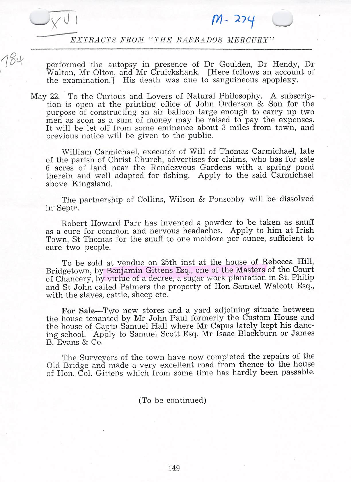 Masters of Court of Chancery