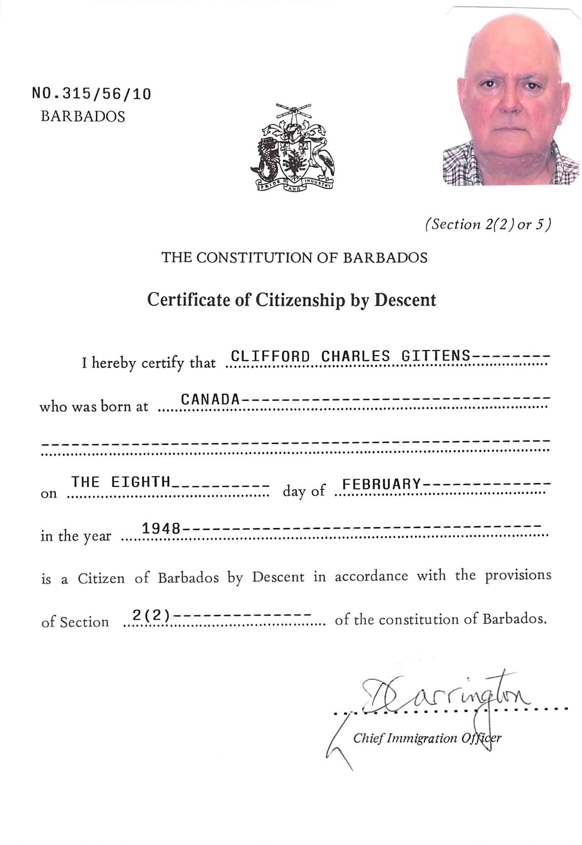 O-8_Clifford_Charles_Gittens_Barbados_Citizenship.jpg