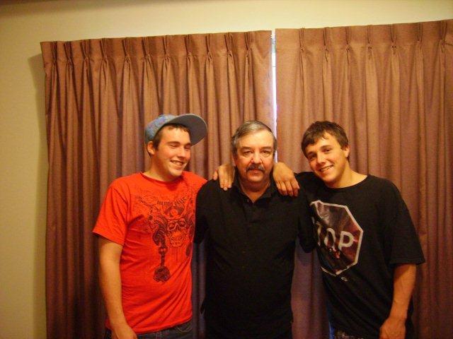 Richard Drake and his sons, Logan and Joshua