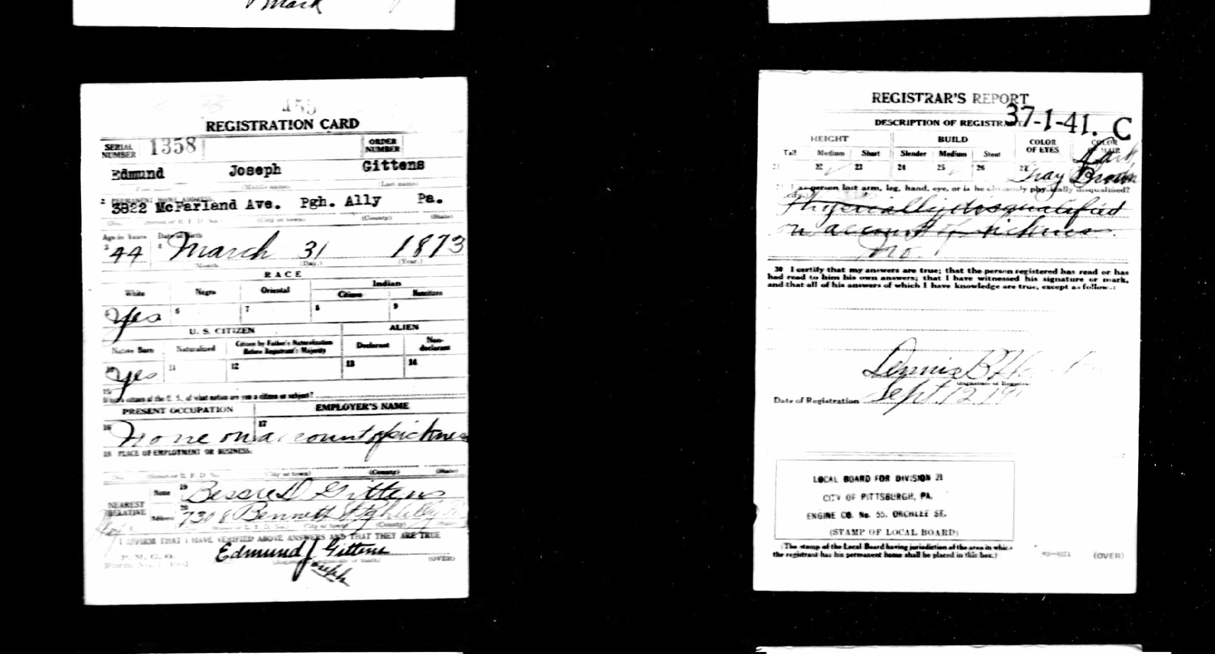 U.S.WorldWarIDraftRegistrationCards1917-1918ForEdmundJosephGittens.jpg