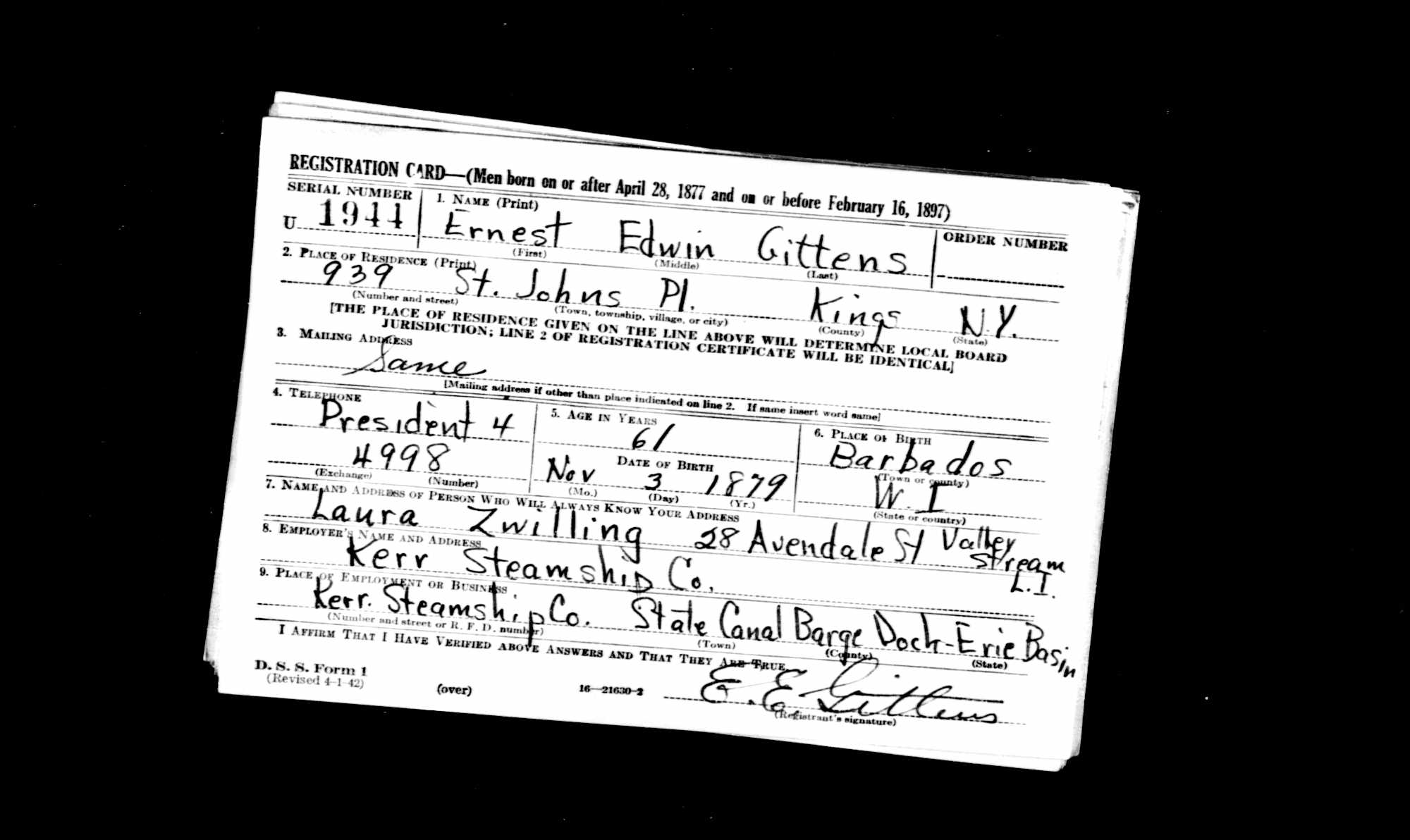 U.S.WorldWarIIDraftRegistrationCards1942ForErnestEdwinGittens.jpg