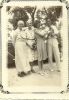 L to R, Ellen Letitia Clinckett Leach (Amie), Edith Gretton Leach Gittens, Edith Doreen Gittens Mahon (Our mother) holding Brian Mahon and Michaael Greaves Mahon (our father)
