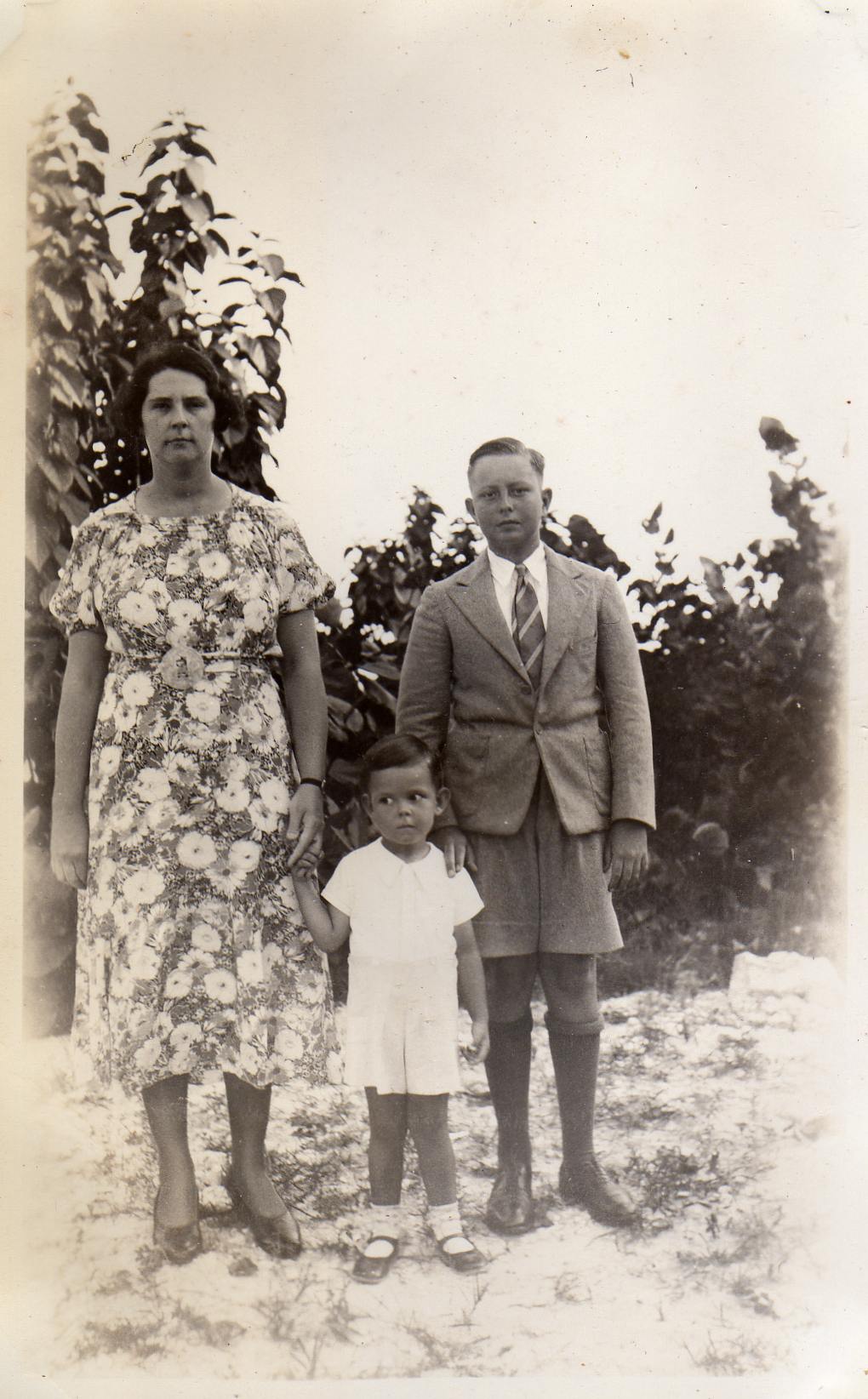 L-R: Barbara (Atkinson) Gittens, David E.W. Gittens, Michael W. Gittens